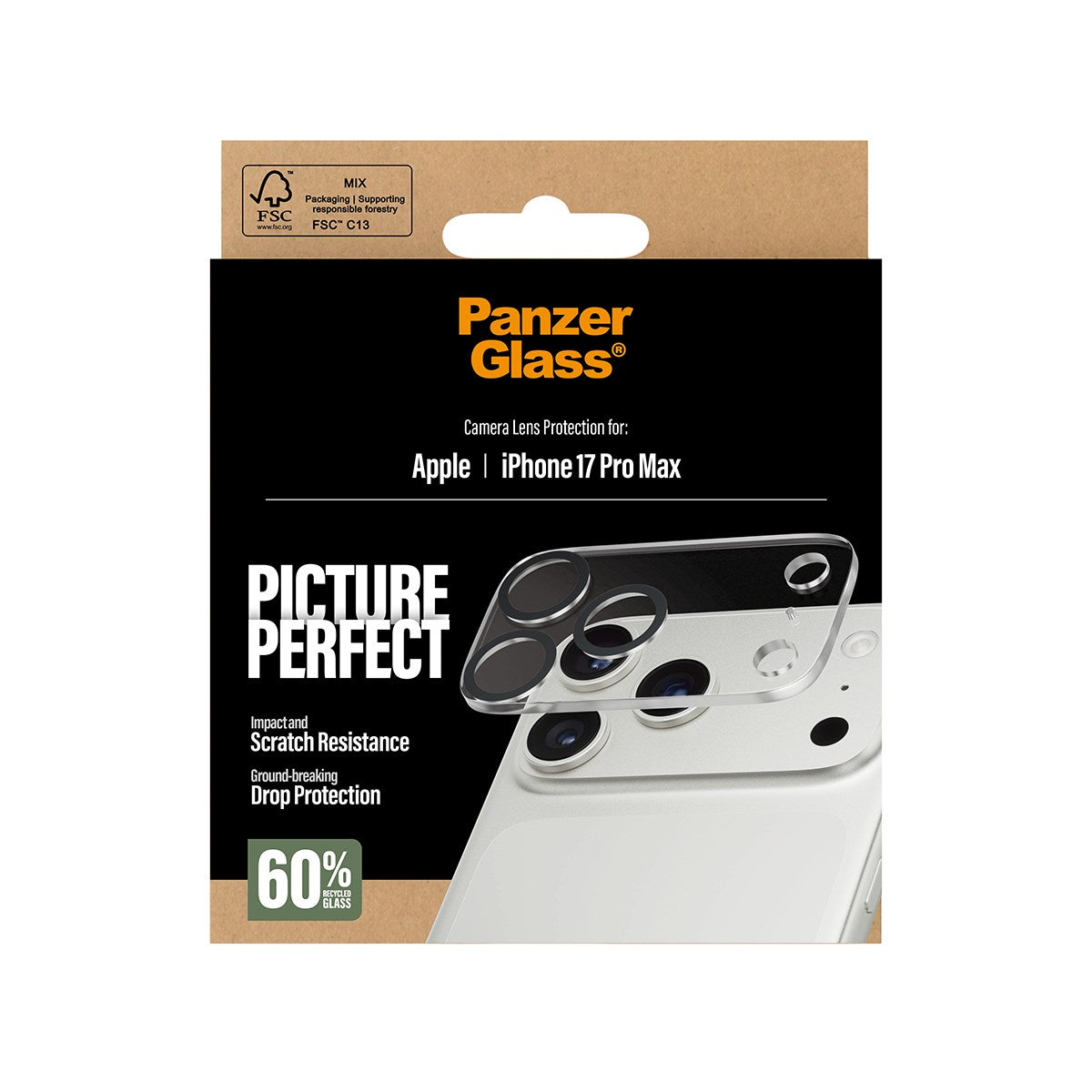 PanzerGlass® PicturePerfect Kameralinsebeskytter iPhone 17 Pro Max
